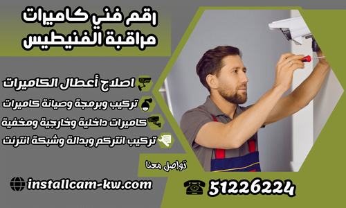 رقم فني كاميرات مراقبة الفنيطيس